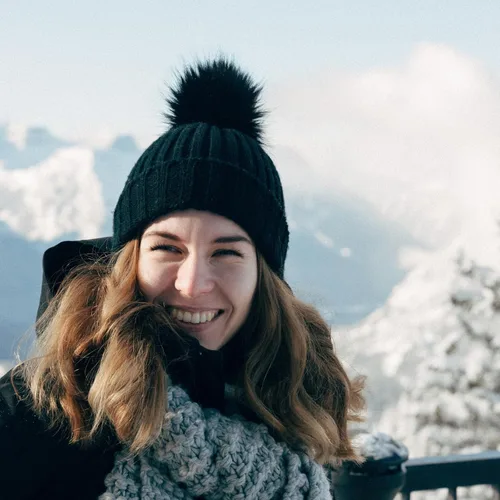 Vista 3 de ZOORON Gorro de invierno para mujer, de punto grueso, de piel sintética, pompón, gorro holgado