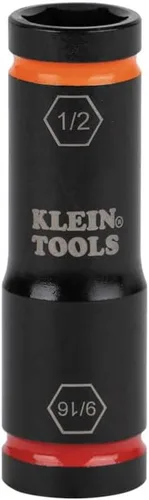 Vista 15 de Klein Tools 66074 Impact Driver Flip Socket, tamaños de 3/4 y 13/16 pulgadas, uso con llaves de impacto compactas Klein Tools BAT20CW, BAT20CW1