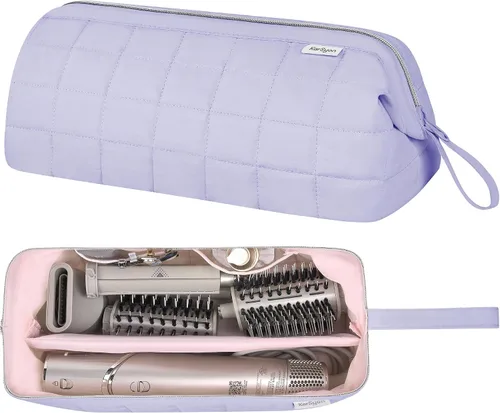 Vista 15 de KarSyon Organizador de Bolsa de Viaje para Herramientas de Cabello para Estuche Dyson Airwrap Soporte Secador de Cabello Shark Flex Style Cepillo