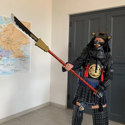 Vista 6 de Whitebeard Edward Newgate Big, cosplay de anime japonés, 59 pulgadas, para colección, exhibición, plástico, negro