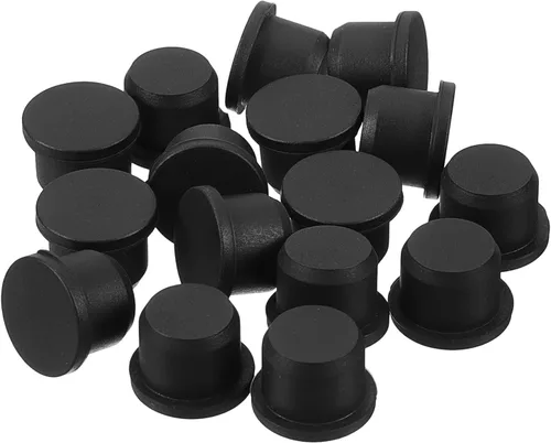 Vista 14 de uxcell 16 Piezas de Tapones de Goma Negros, 2.7mm para Agujeros de Enchufe de 2-2.5mm/0.08-0.1