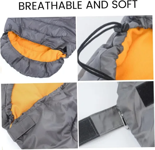 Vista 5 de Dog Sleeping Bag 45x29in Warm Soft Cat Sleeping Bag Portable Covered Dog Bed for Indoor Outdoor Covered Bed