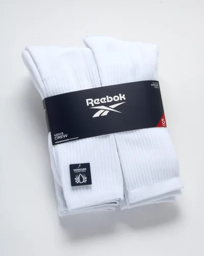 Vista 2 de Reebok Calcetines altos acolchados para hombre (5 unidades)