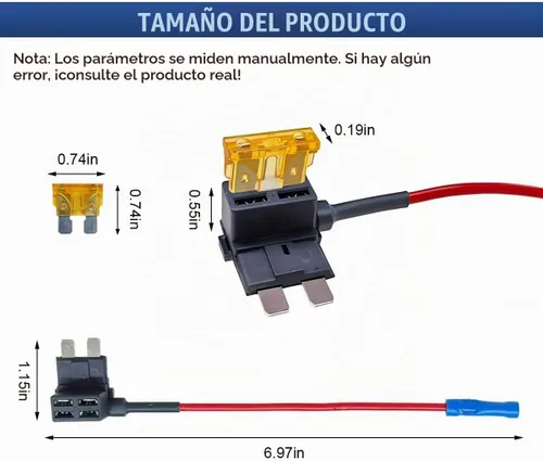 Vista 2 de ZIMISI 5PCS 12V Fusible Add-a-Circuit para automóvil (mediano)