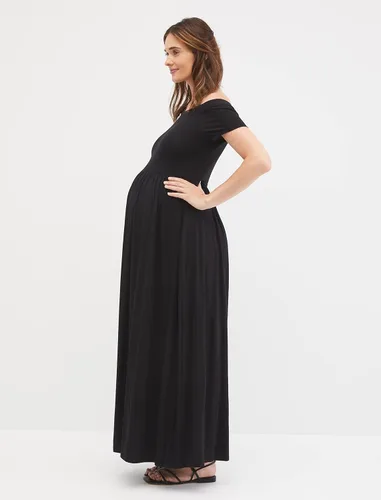 Vista 3 de Motherhood Maternity Vestido largo de maternidad para mujer, casual, sesión de fotos o baby shower