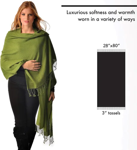Vista 5 de Pashmina - Envoltura de seda para mujer