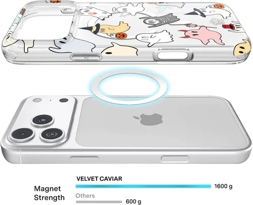 Vista 386 de VELVET CAVIAR Funda para iPhone 15, compatible con MagSafe, probada contra caídas de 10 pies, fundas protectoras de diseño, leopardo color rosa