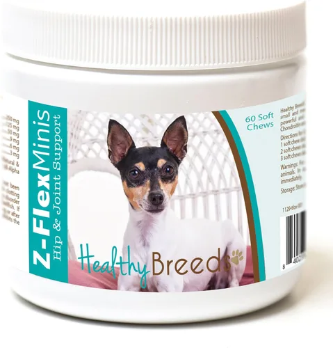 Vista 11 de Healthy Breeds Affenpinscher Z-Flex Minis - Masticables suaves para cadera y articulaciones, 60