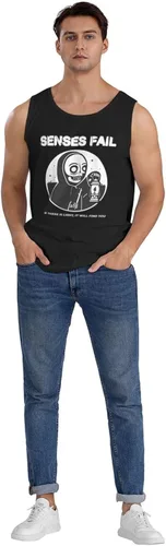 Vista 7 de Camiseta sin mangas de algodón para hombre, camiseta sin mangas para hombre, camiseta de gimnasio para hombre, camiseta de entrenamiento para hombre