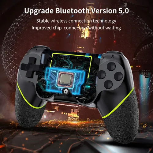 Vista 2 de DIANVEN Wireless Controller for PS4 PC, Wireless Controller for Playstation 4ProSlimPC, Controller Wireless for PS4 PC wVibration, Motion Sensor