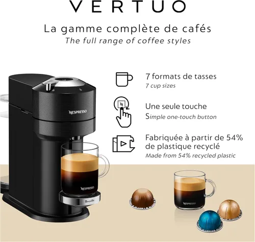 Vista 5 de Nespresso Vertuo Next de Breville, Negro