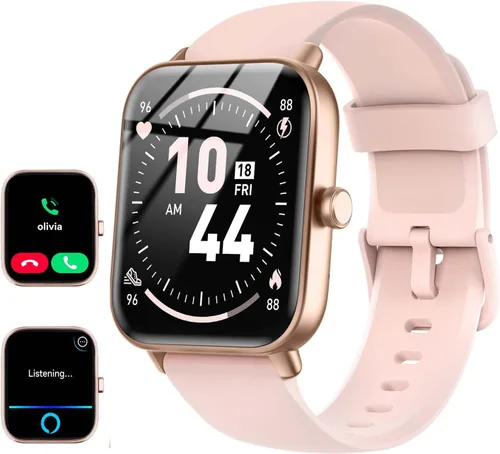Vista 11 de Relojes inteligentes para mujeres/hombres, reloj inteligente para teléfonos Android y compatible con iPhone, Alexa integrado, relojes de fitness