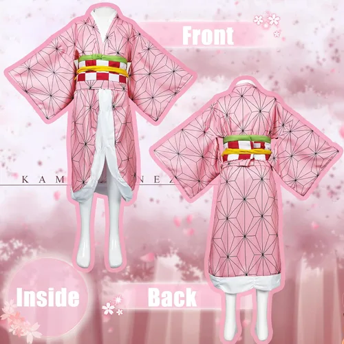 Vista 4 de DEMOM - Disfraz de cosplay de anime para mujeres y niñas, Halloween, Navidad