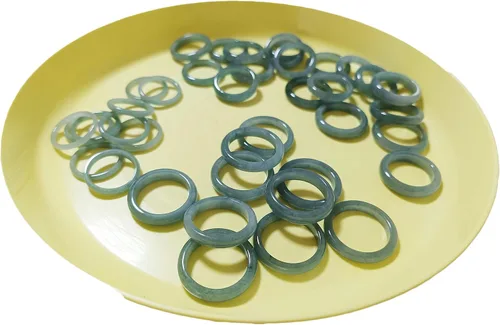 Vista 4 de Natural Jade Rings for Women Genuine Green Good Luck Gifts RIN-A