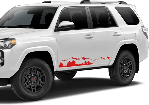 Vista 5 de Adhesivo adhesivo de vinilo para puerta compatible con Toyota 4runner n180 1995 – 2002 negro