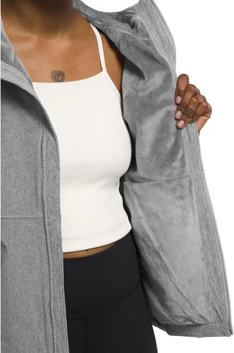 Vista 2 de Chaqueta con capucha Shelbe Raschel para mujer - Gris Asfalto