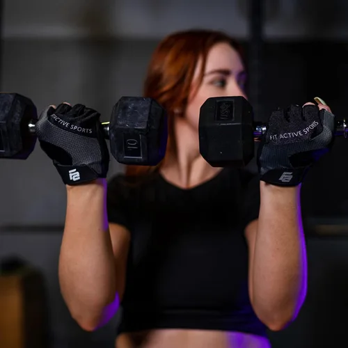 Vista 7 de Fit Active Sports Max Grip - Guantes de entrenamiento para levantamiento de pesas para levantamiento de pesas, ciclismo, entrenamiento de fitness