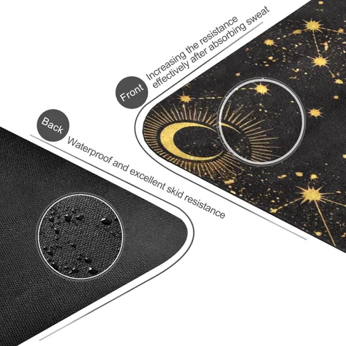 Vista 5 de Espacio Galaxy Constelación Yoga Mat Antideslizante Grueso Niños Eco Friendly Caucho Entrenamiento Plegable Yoga Mat Mujeres Ejercicio