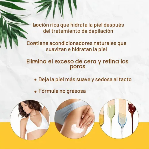 Vista 2 de GiGi Loción post depilación - Tratamiento calmante después de la cera, cuidado hidratante posterior a la depilación, suavizante hidratante