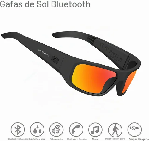 Vista 6 de OHO Sport - Gafas inteligentes de oreja abierta, gafas de sol Bluetooth