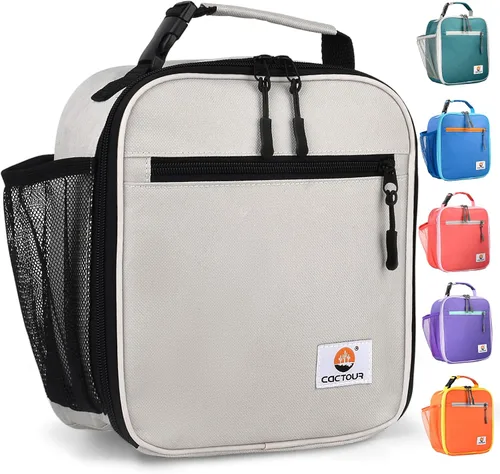 Vista 17 de CaCTOUR Lonchera para Niños, 2 Paquetes Bolsa de Almuerzo Aislada para Niñas y Niños, Bolsa Suave Mini Enfriador Regreso a la Escuela Bolsa