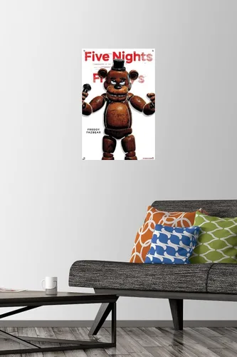 Vista 2 de Five Nights at Freddy's - Póster de pared de la serie Freddy con pasadores