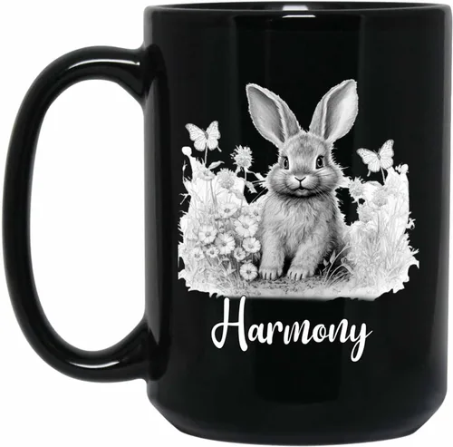 Vista 11 de Taza de café negra con diseño de oso de lápiz personalizada, regalo para los amantes de los osos, mamá y papá, taza de café de oso con dibujos