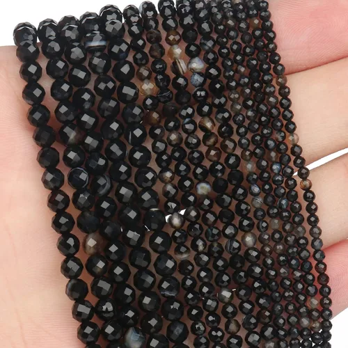 Vista 70 de 180 piezas 2mm Cuentas de piedras preciosas de turquesa africana natural facetada redonda suelta para hacer joyas