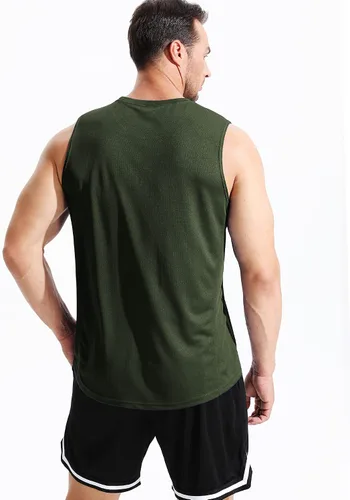 Vista 4 de NELEUS Camiseta sin mangas Dry Fit para hombre