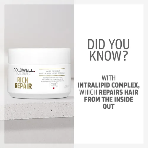 Vista 6 de Goldwell Dualsenses Rich Repair Restauración 60sec Tratamiento 6.8 fl oz