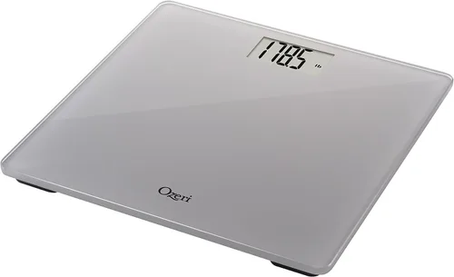 Vista 4 de Ozeri Báscula de baño de precisión, 440 libras 440.9lbs, en vidrio templado, con tecnología de sensor de 1.76oz, 0.1 libras 0.1lbs y tara