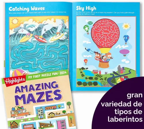 Vista 4 de Highlights for Children Mi Primer Puzzle Divertido 2024 - Libros de rompecabezas para niños de 3 a 6 años, conjunto de 4 libros de emparejamiento
