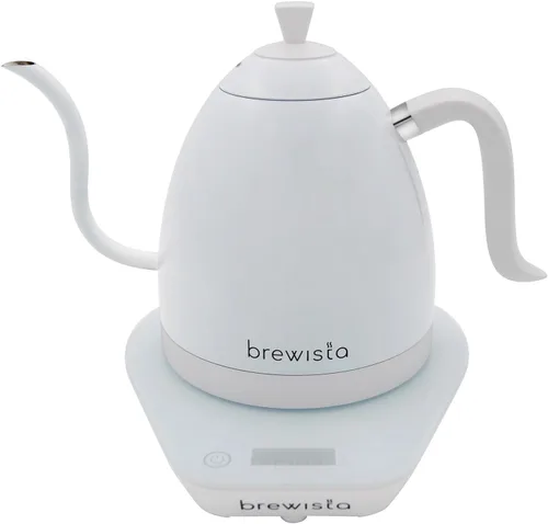 Vista 6 de Brewista Artisan - Hervidor eléctrico de cuello de cisne, hervidor de agua con panel LCD, control preciso de temperatura, hervido rápido y ajustes