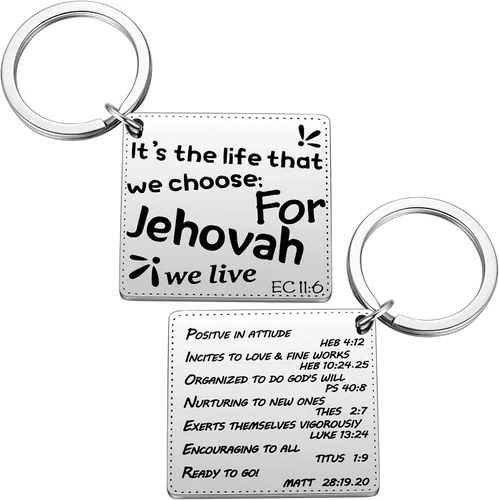 Vista 2 de Ralukiia Llavero Pioneer Life, regalos de JW para pioneros, regalo del ministerio JW de la escuela pionera