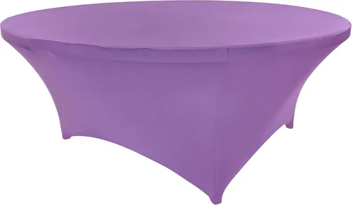 Vista 36 de Mantel de cóctel de elastano redondo de 24 pulgadas x 30 pulgadas de alto, color negro