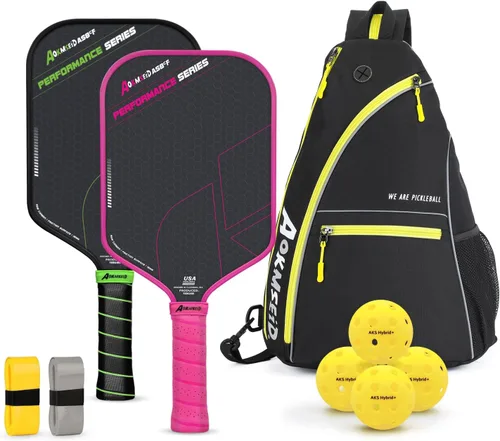 Vista 8 de Sport AKS Performance Series Pickleball Paddle Carbon Fiber Paddles Set with Toray T700 Friction Surface, 16mm Powerful Polymer Core, Good Control &