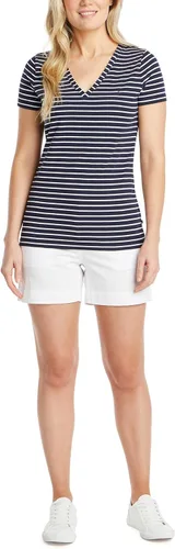 Vista 2 de Nautica Pantalones cortos cómodos de algodón elástico a medida para mujer