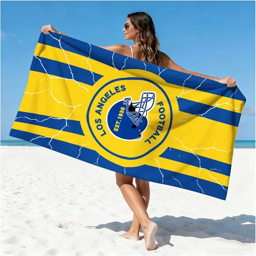 Vista 11 de Toalla de playa de microfibra fina y ligera para fanáticos del fútbol, con temática de la ciudad de Las Vegas, grandes, absorbentes, de gran
