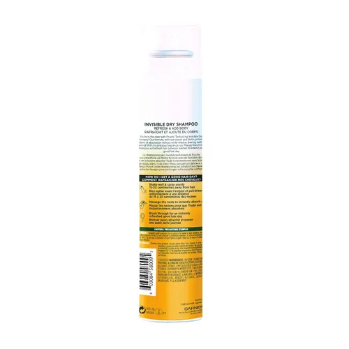Vista 3 de Garnier Fructis Mango Punch - Champú seco invisible, ponche de mango, 3.67 oz