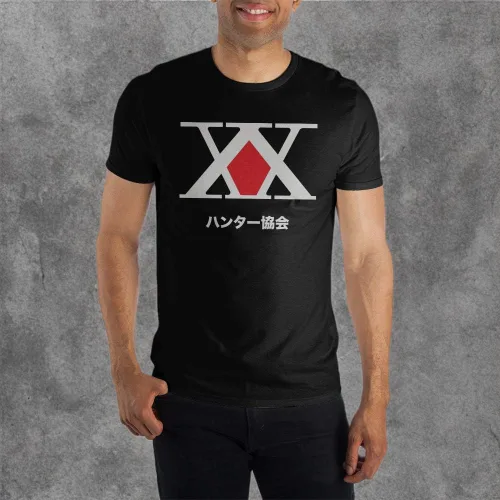 Vista 4 de Hunter X Hunter - Camiseta negra de manga corta para hombre