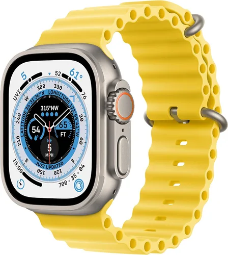 Vista 9 de Apple Watch Ultra [GPS + Celular 49mm] Caja de titanio con correa Alpine verde, pequeña (renovada)