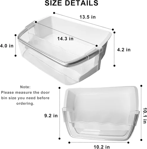 Vista 2 de AAP73252202 AAP73252209 - Contenedor para puerta de refrigerador (derecha) sustituye a AAP73252201 AAP73252206 AAP73252211 PS3637058 AP5602939