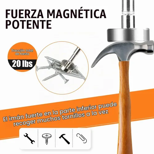 Vista 5 de 4 herramientas magnéticas telescópicas de recogida de 30 pulgadas con fuerza de tracción de 20 libras