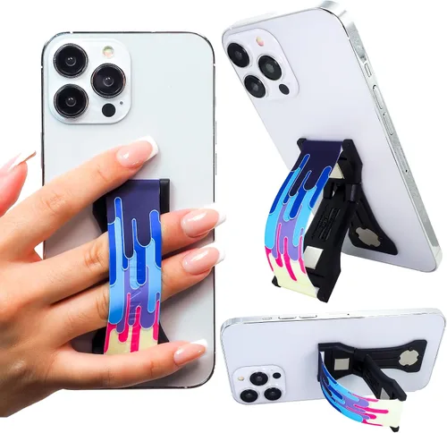 Vista 23 de LOVEHANDLE PRO Premium Phone Grip - Correa de silicona para teléfono - Soporte magnético para teléfono y soporte para teléfono inteligente y tableta