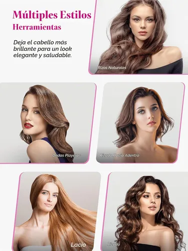 Vista 6 de LANDOT Plancha de pelo de 1 pulgada, cerámica iónica, doble voltaje