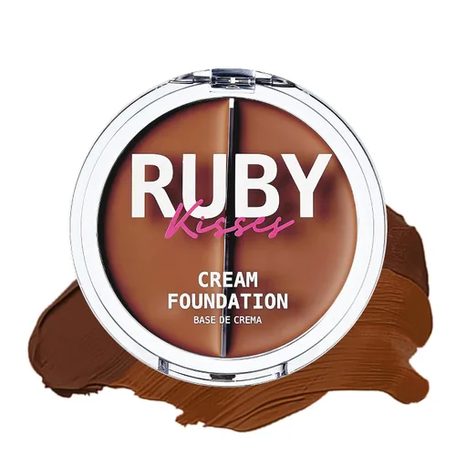 Vista 21 de Ruby Kisses 3D Face Creator - Base y corrector en crema, 12 horas de duración, cobertura media a completa, no grasa, ideal para maquillaje y paleta