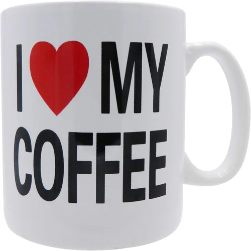 Vista 10 de Rockin Taza de café extragrande con texto en inglés "I Love You", taza gigante de 28 onzas para bebidas grandes con asa, regalo novedoso y alto