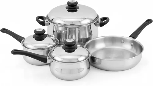 Vista 10 de Tuxton Home Nevada - Cacerola cubierta de 2 cuartos de galón; acero inoxidable, libre de PFTE y PFOA, apta para congelador a horno, compatible