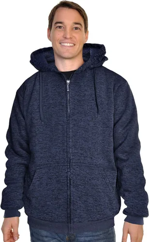 Vista 46 de Chaqueta con capucha con cremallera completa y forro de sherpa