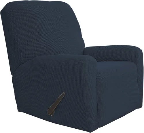 Vista 114 de Easy-Going Funda Elástica para Sofá Reclinable Cobertor de Sofá 4 Piezas Protector de Muebles Sofá Suave con Fondo Elástico Poliéster Spandex Tela